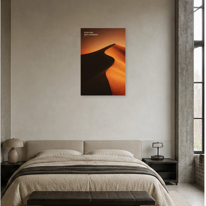 Affiche photo Dunes du désert - Plus loin que l’horizon dans une chambre - Art Virtuoso