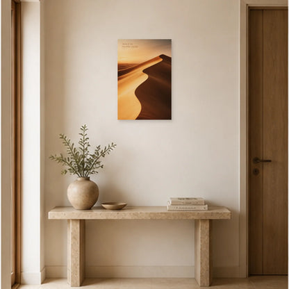 Affiche photo Ombres sur les dunes - Trace ta propre ligne dans une entrée ou un couloir - Art Virtuoso