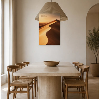 Affiche photo Ombres sur les dunes - Trace ta propre ligne dans une salle à manger - Art Virtuoso