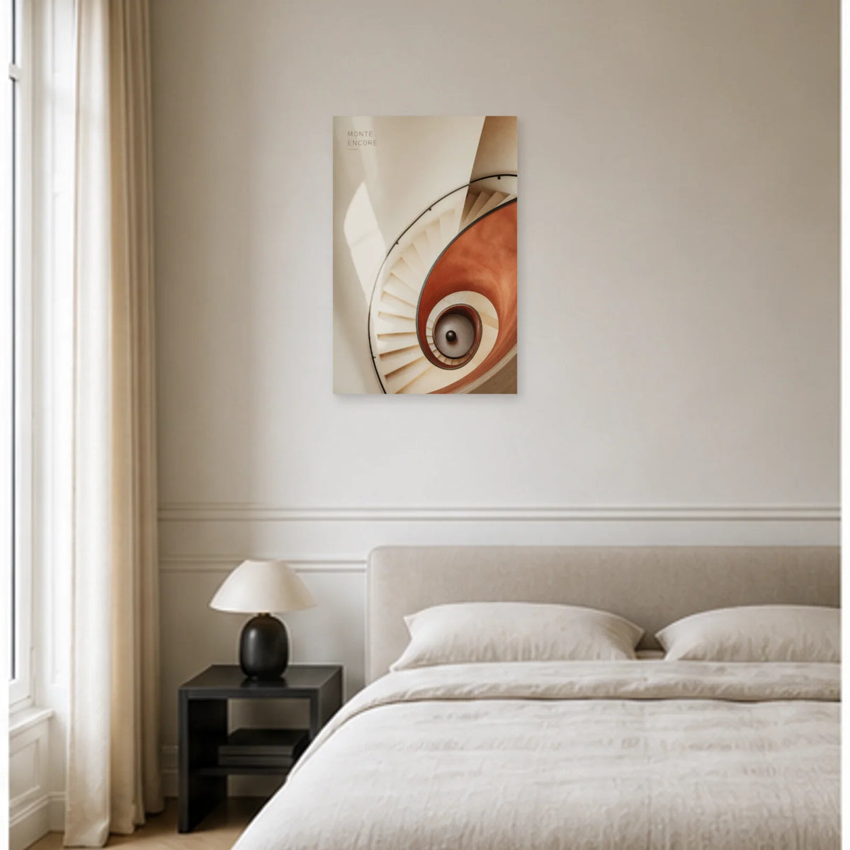 Affiche photo Escalier en spirale - Monte encore dans une chambre - Art Virtuoso