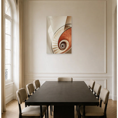 Affiche photo Escalier en spirale - Monte encore dans une salle à manger - Art Virtuoso