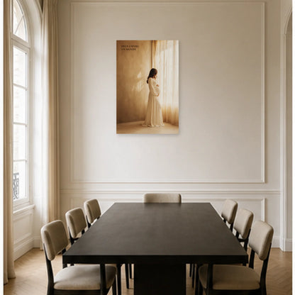 Affiche photo Maternité en lumière - Deux cœurs un monde dans une salle à manger - Art Virtuoso