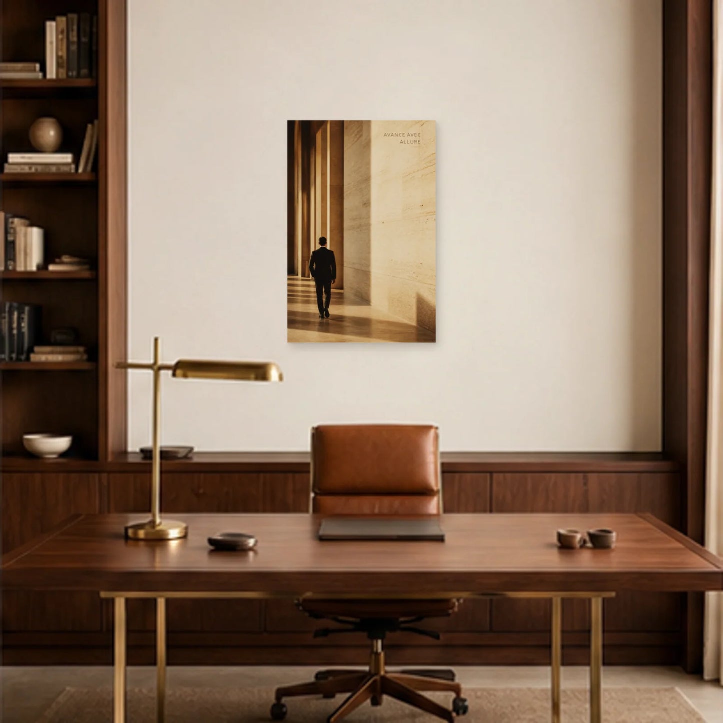 Affiche photo Allure en lumière - Avance avec allure dans un bureau - Art Virtuoso