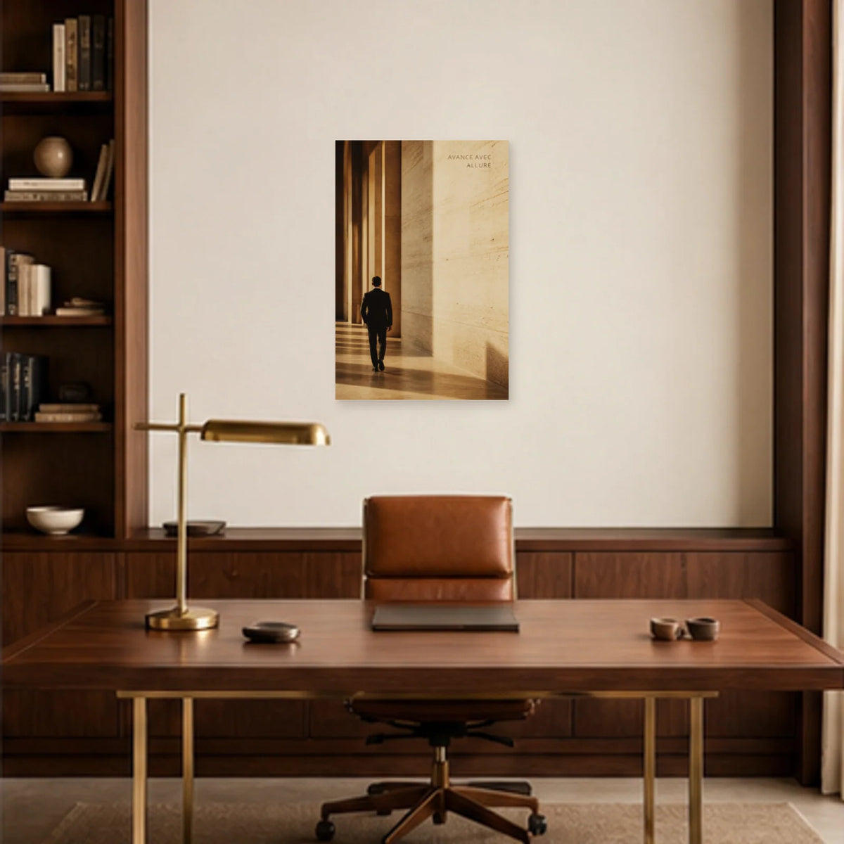 Affiche photo Allure en lumière - Avance avec allure dans un bureau - Art Virtuoso