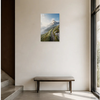 Affiche photo Sentier dans les Alpes - Prends de la hauteur dans une entrée ou un couloir - Art Virtuoso