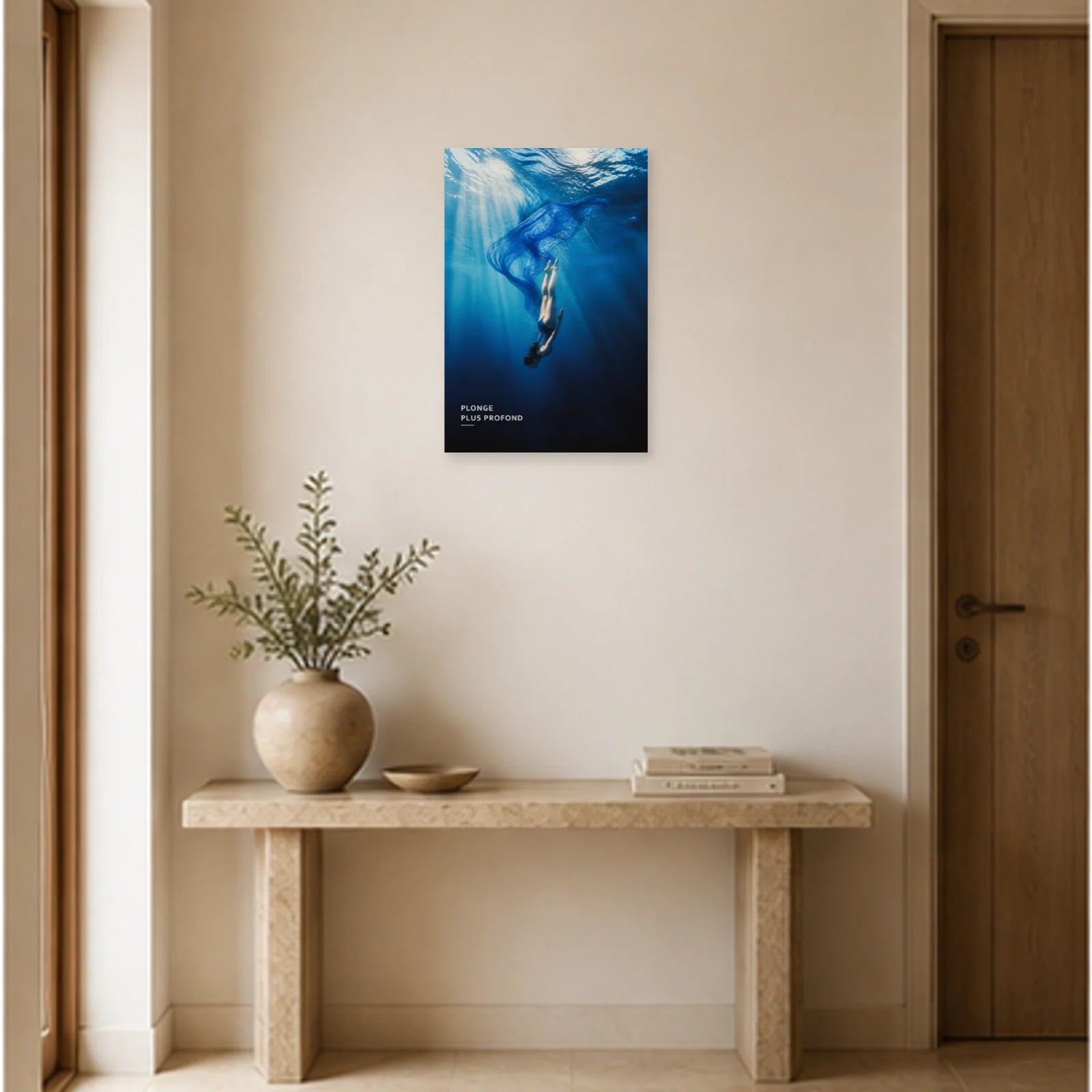 Affiche photo Sous la surface - Plonge plus profond dans une entrée ou un couloir - Art Virtuoso