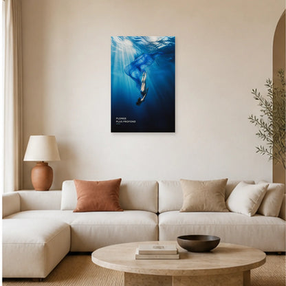 Affiche photo Sous la surface - Plonge plus profond dans un salon - Art Virtuoso