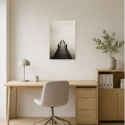 Affiche photo Ponton entre deux mondes - Entre deux mondes dans un bureau - Art Virtuoso