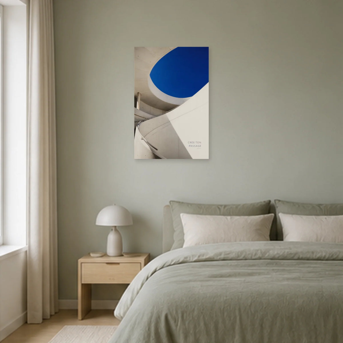 Affiche photo Rampe circulaire - Crée ton passage dans une chambre - Art Virtuoso