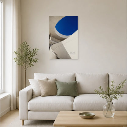 Affiche photo Rampe circulaire - Crée ton passage dans un salon - Art Virtuoso