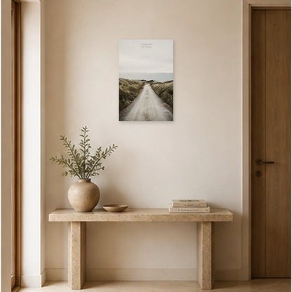 Affiche photo Route vers l’océan - L’horizon t’attend dans une entrée ou un couloir - Art Virtuoso