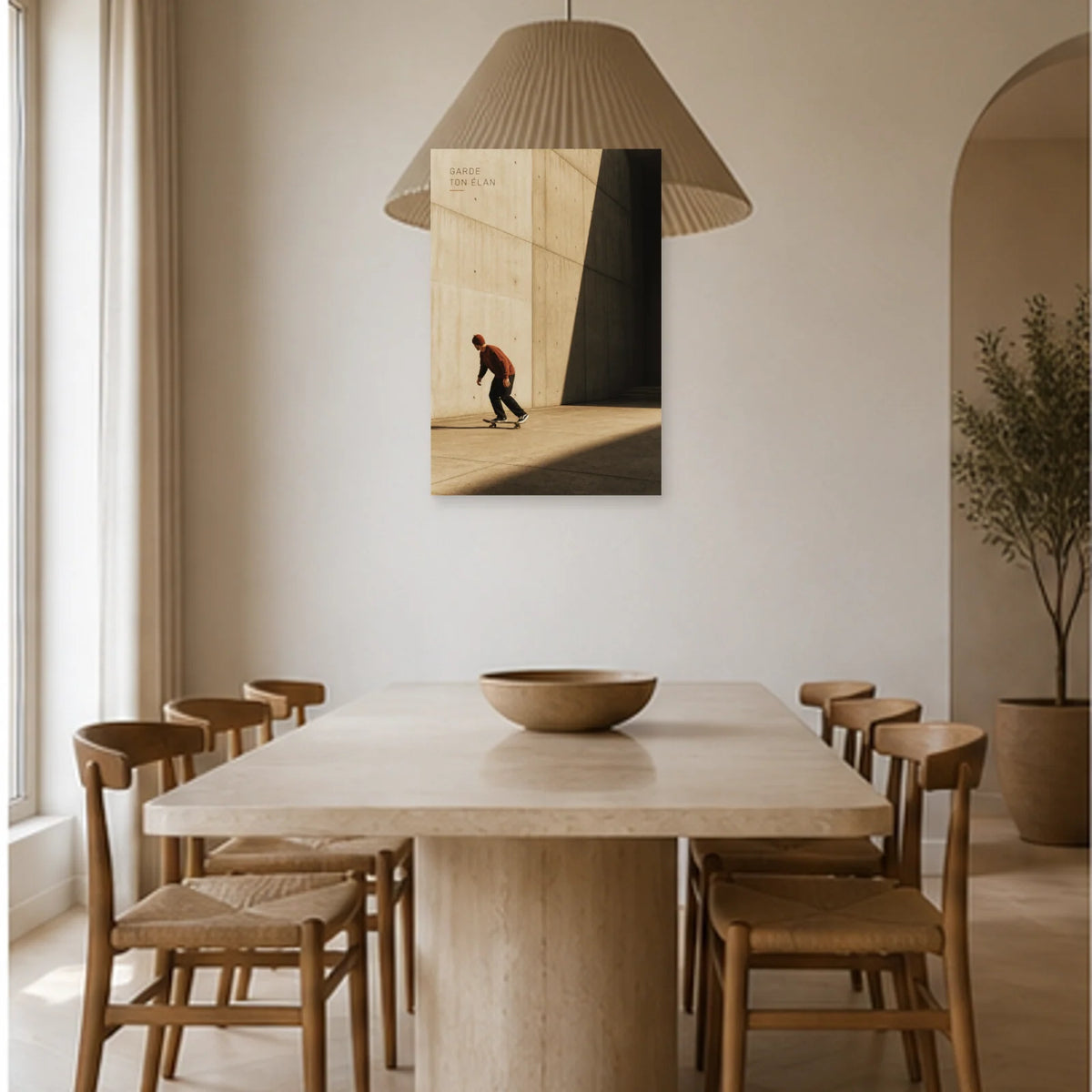 Affiche photo Skateur et béton - Garde ton élan dans une salle à manger - Art Virtuoso