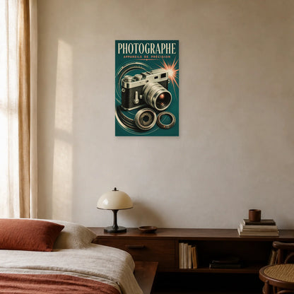Affiche Photographe – Appareils de Précision dans une chambre - Art Virtuoso