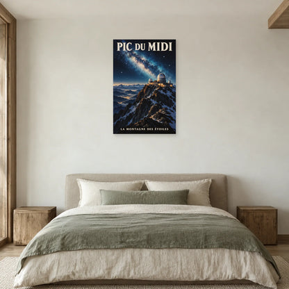 Affiche Pic du Midi - Observatoire dans une chambre - Art Virtuoso