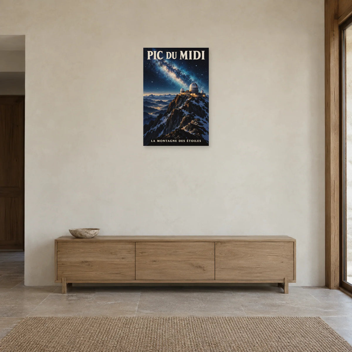 Affiche Pic du Midi - Observatoire dans une entrée ou un couloir - Art Virtuoso