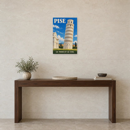 Affiche Pise - La tour et le ciel dans une entrée ou un couloir - Art Virtuoso