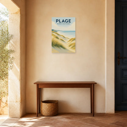 Affiche Plage – Dunes Sauvages dans une entrée ou un couloir - Art Virtuoso