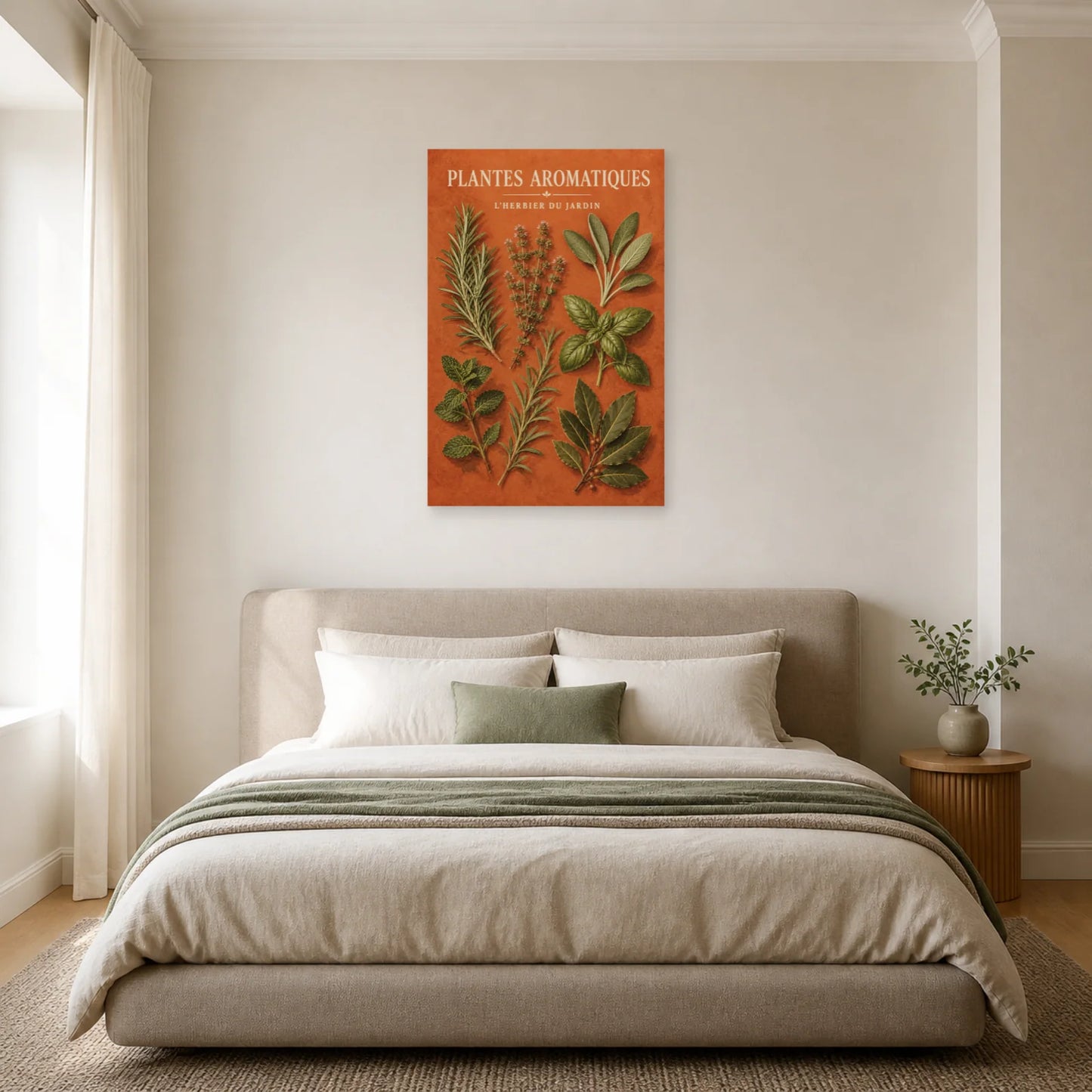Affiche Plantes Aromatiques – L'Herbier du Jardin dans une chambre - Art Virtuoso