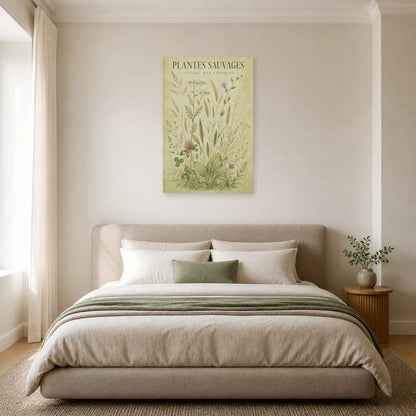 Affiche Plantes Sauvages – Flore des Chemins dans une chambre - Art Virtuoso