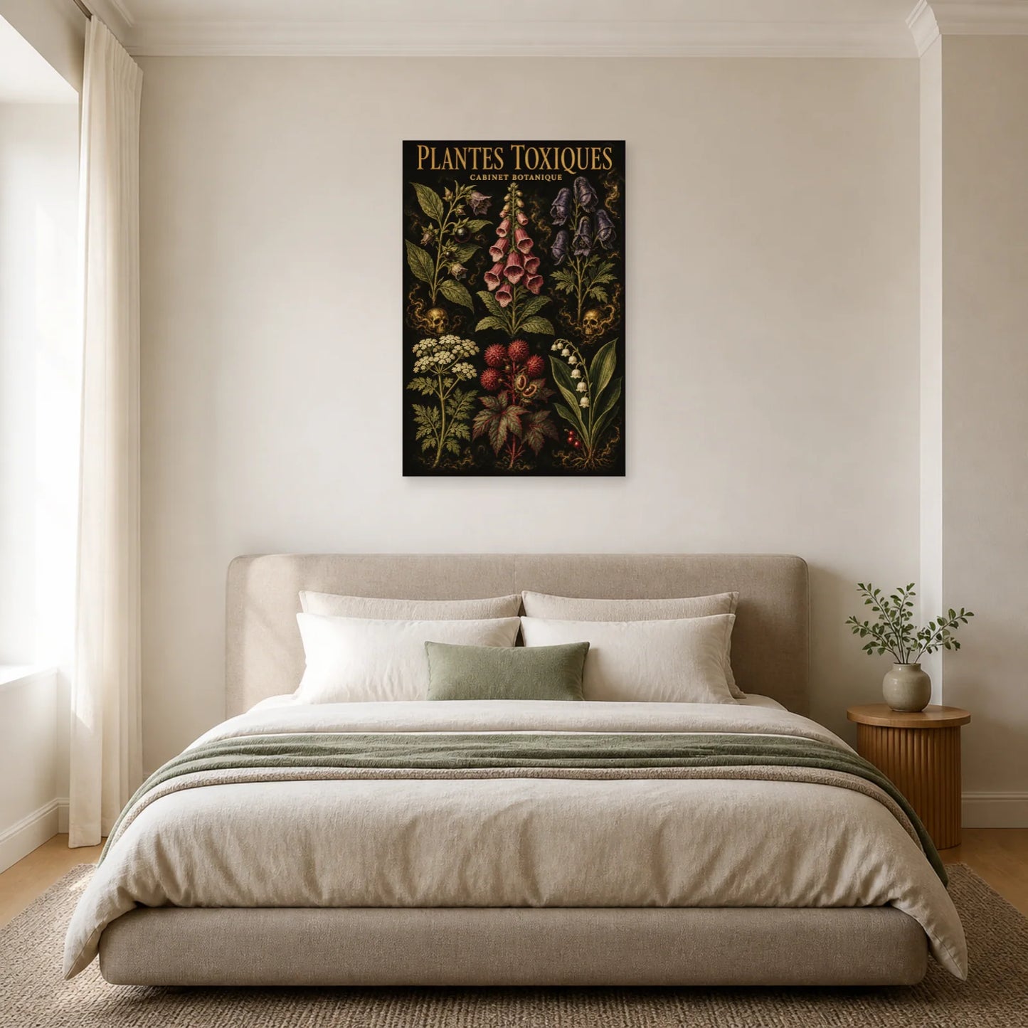 Affiche Plantes Toxiques – Cabinet Botanique dans une chambre - Art Virtuoso