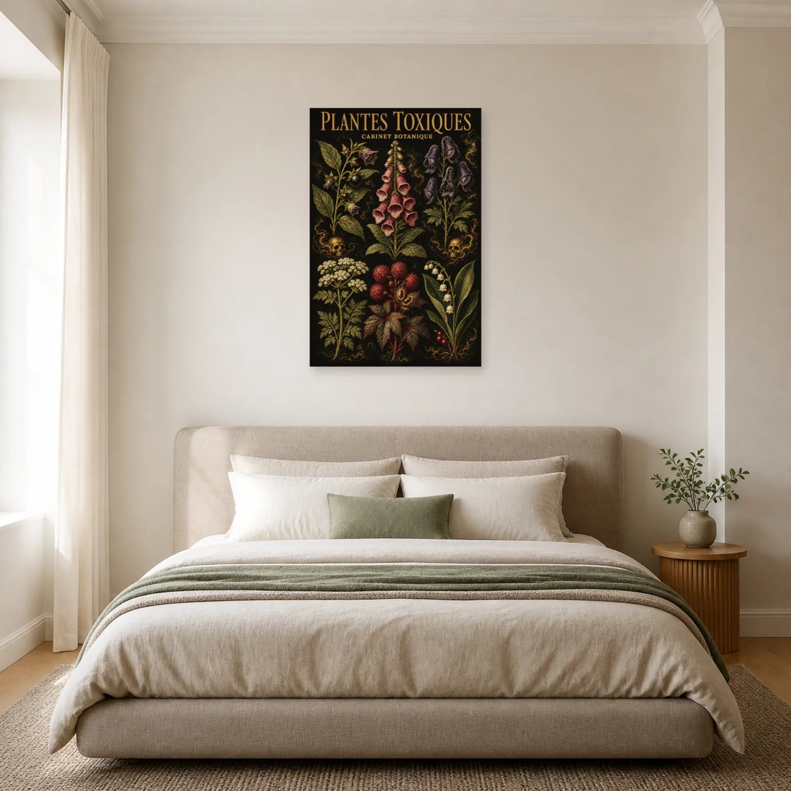 Affiche Plantes Toxiques – Cabinet Botanique dans une chambre - Art Virtuoso