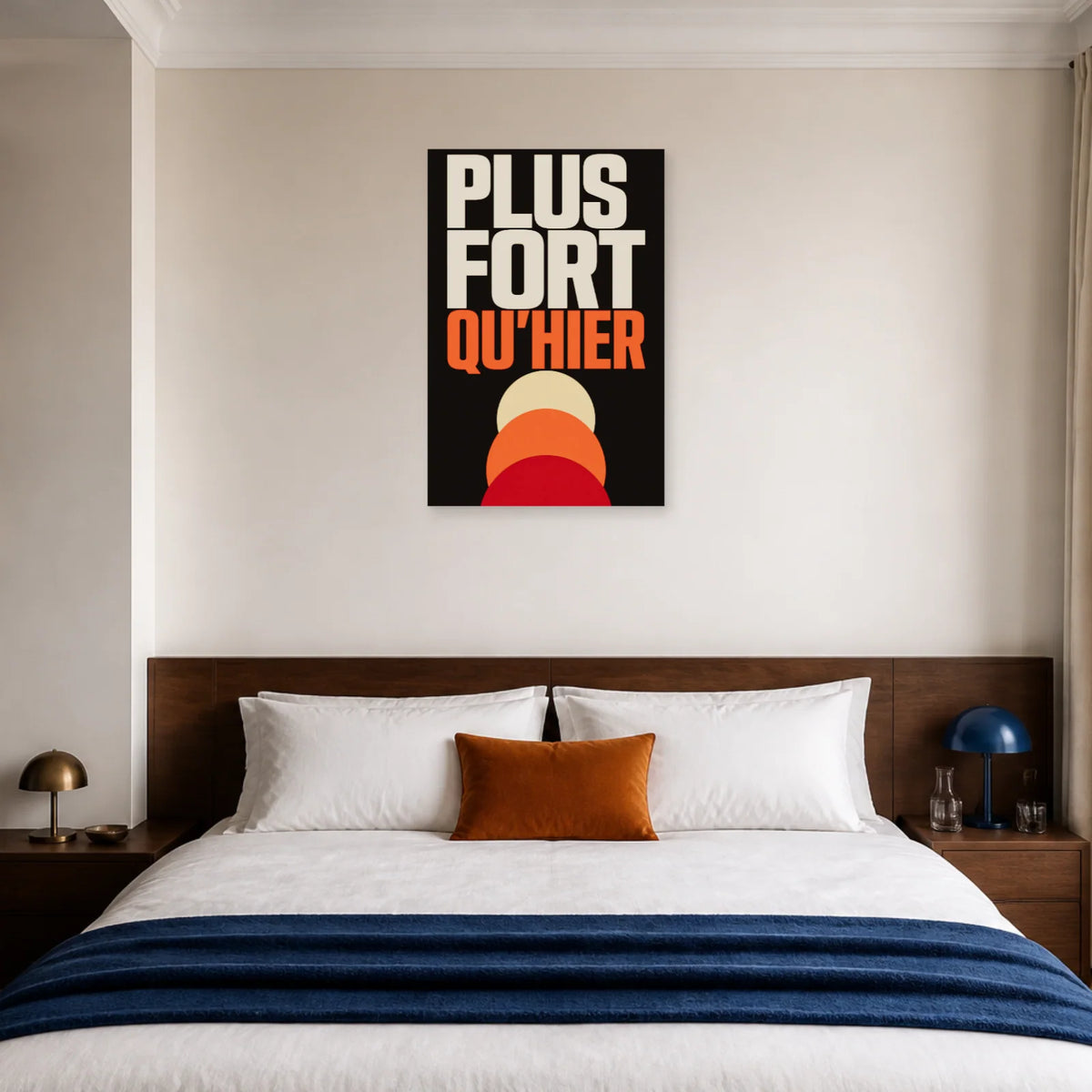 Affiche Plus fort qu’hier – Progression solaire dans une chambre - Art Virtuoso