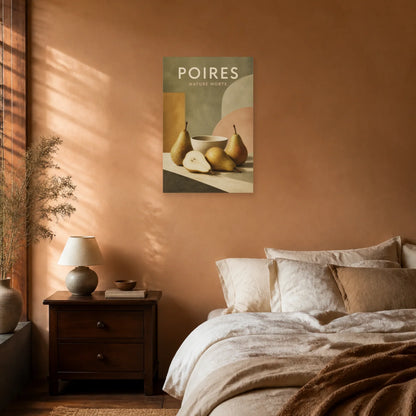 Affiche Poires – Nature Morte dans une chambre - Art Virtuoso