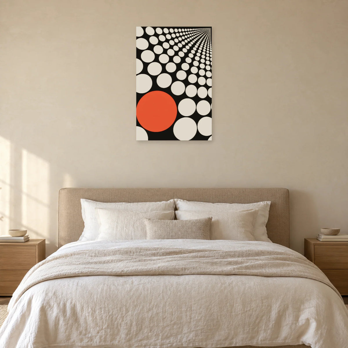 Affiche Pois - Profondeur dans une chambre - Art Virtuoso