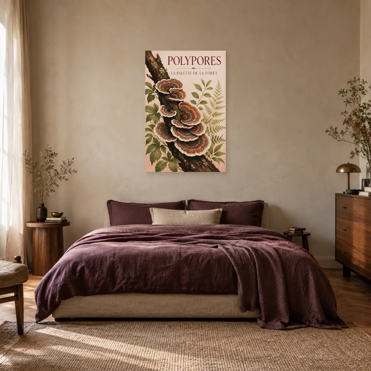Affiche Polypores – La palette de la forêt dans une chambre - Art Virtuoso