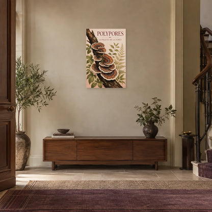 Affiche Polypores – La palette de la forêt dans une entrée ou un couloir - Art Virtuoso