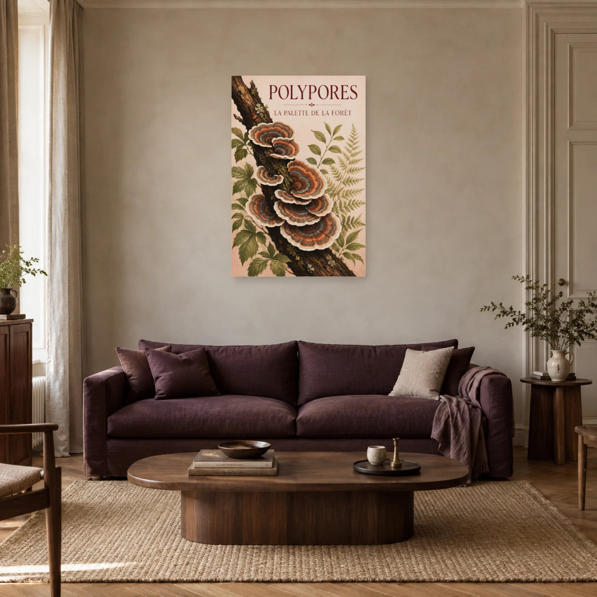 Affiche Polypores – La palette de la forêt dans un salon - Art Virtuoso