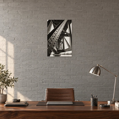 Affiche Pont d’acier - Perspective dans un bureau - Art Virtuoso
