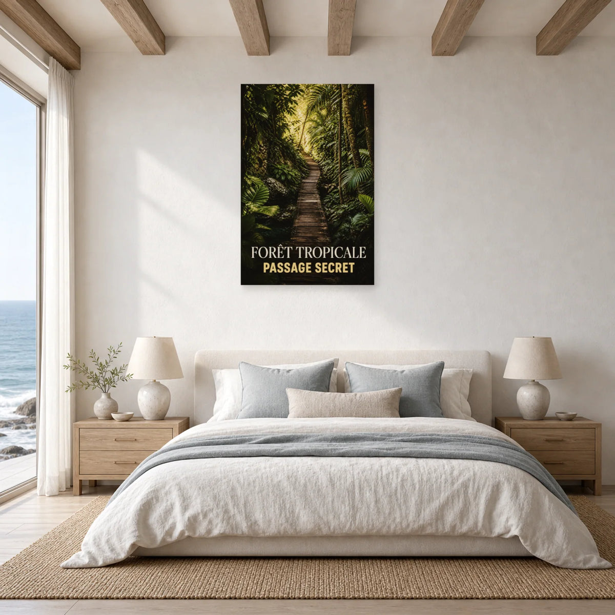 Affiche Forêt Tropicale – Passage Secret dans une chambre - Art Virtuoso