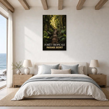 Affiche Forêt Tropicale – Passage Secret dans une chambre - Art Virtuoso