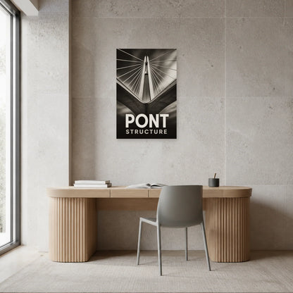 Affiche Pont – Structure dans un bureau - Art Virtuoso