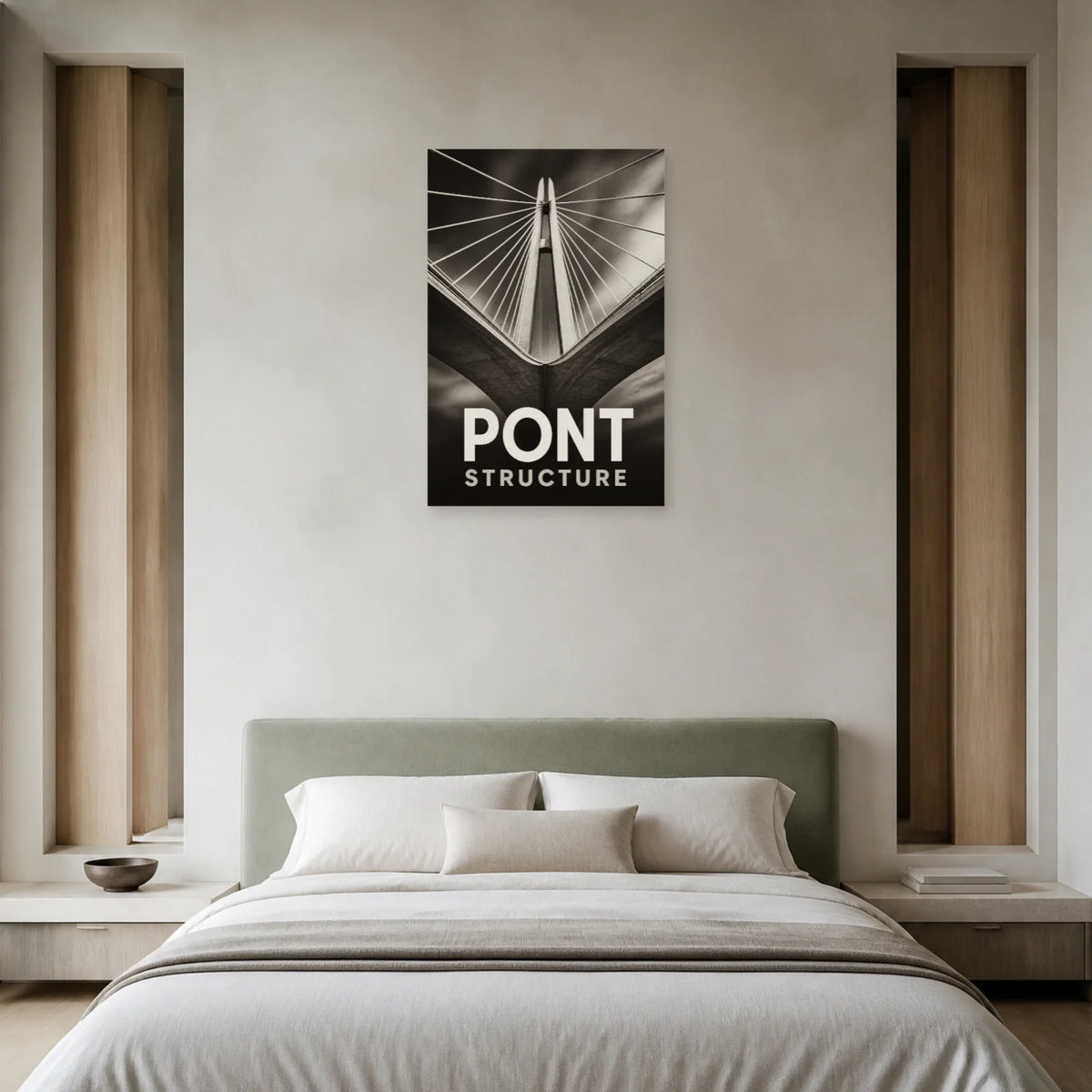 Affiche Pont – Structure dans une chambre - Art Virtuoso