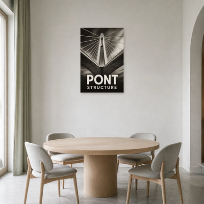 Affiche Pont – Structure dans une salle à manger - Art Virtuoso