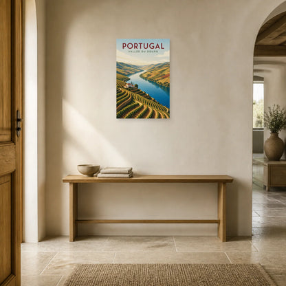 Affiche Portugal – Vallée du Douro dans une entrée ou un couloir - Art Virtuoso