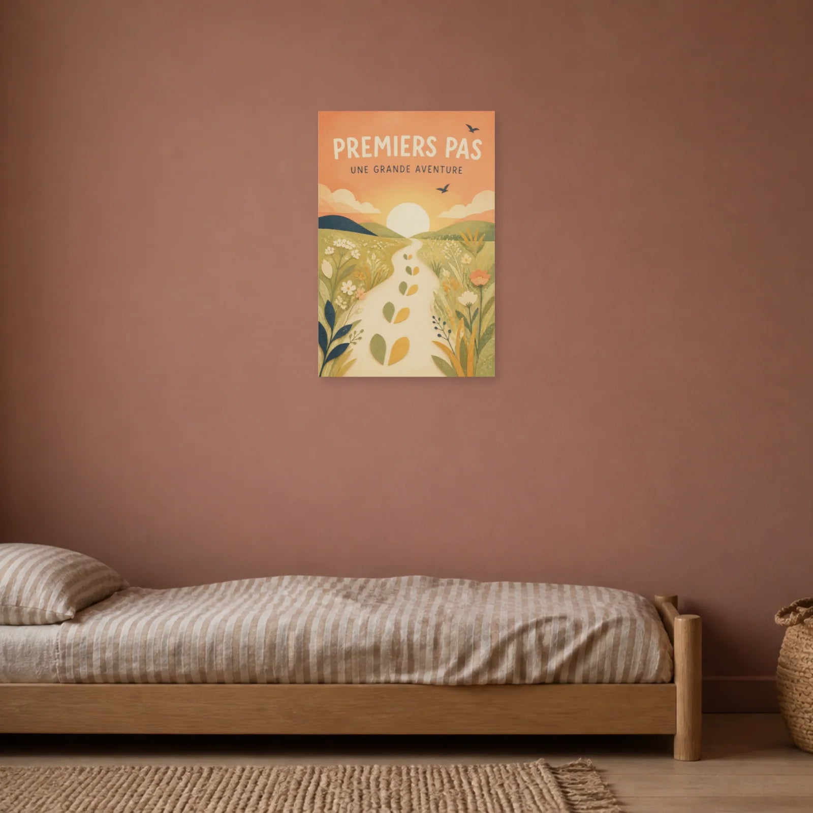 Affiche Premiers Pas – Une Grande Aventure dans une chambre - Art Virtuoso