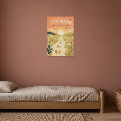 Affiche Premiers Pas – Une Grande Aventure dans une chambre - Art Virtuoso