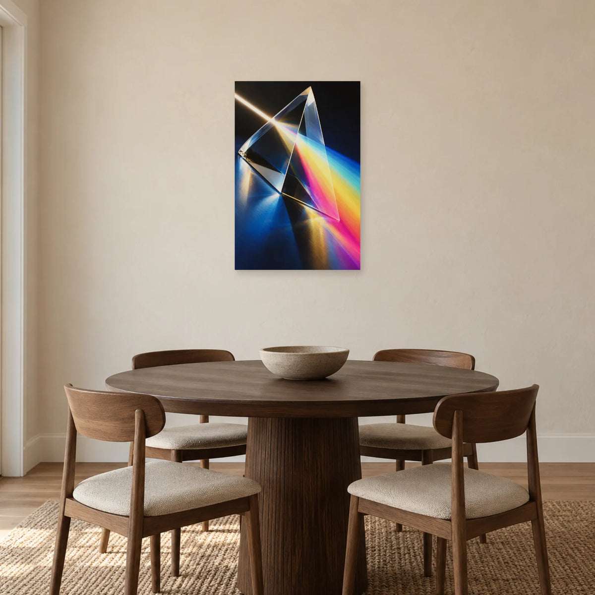 Affiche Prisme - Spectre dans une salle à manger - Art Virtuoso