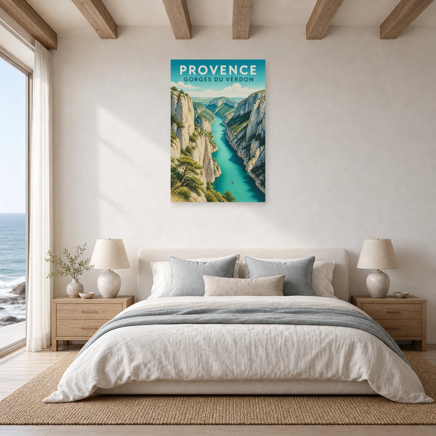 Affiche Provence – Gorges du Verdon dans une chambre - Art Virtuoso