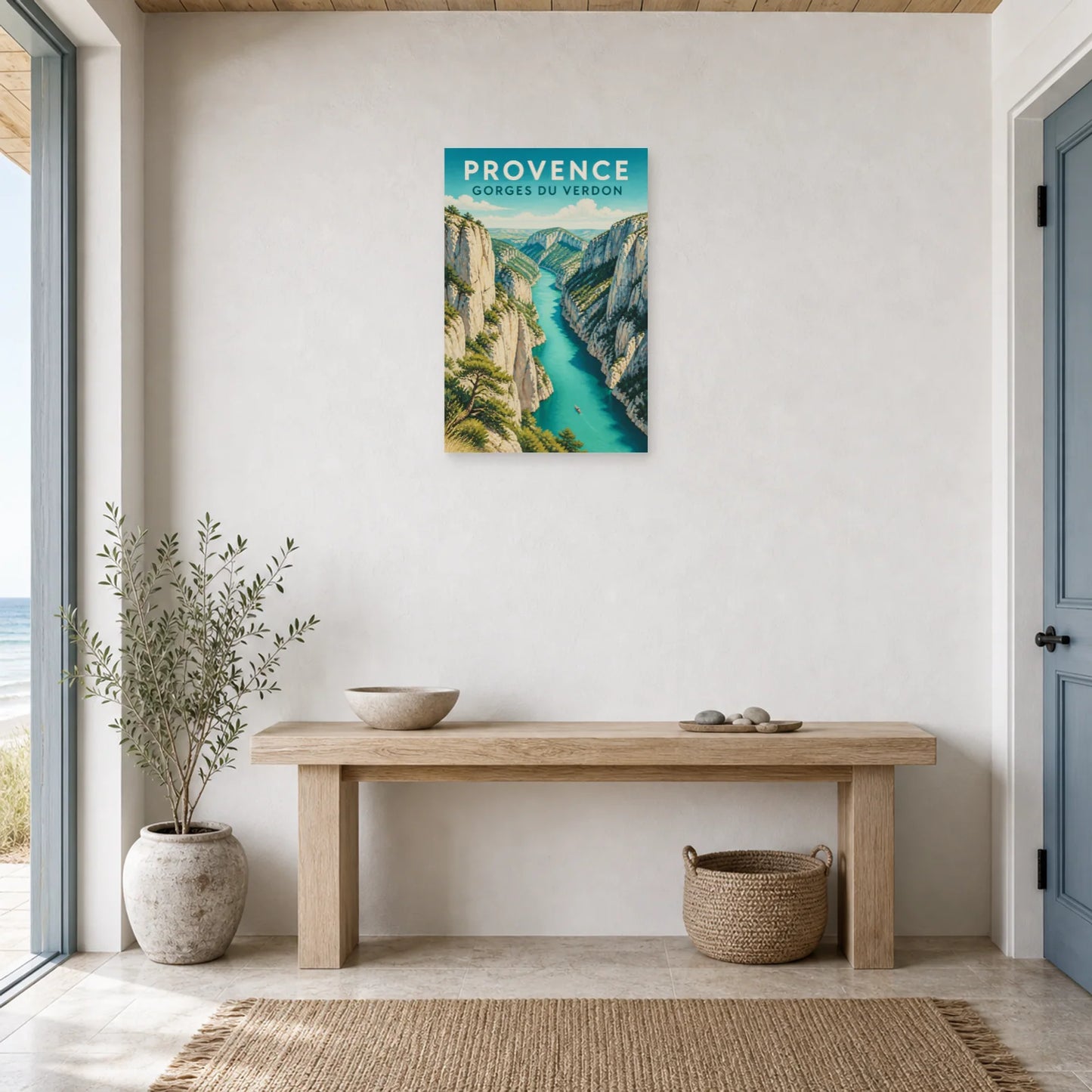 Affiche Provence – Gorges du Verdon dans une entrée ou un couloir - Art Virtuoso