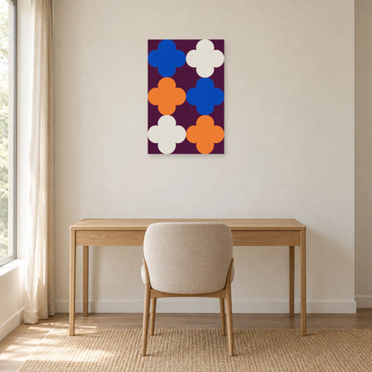 Affiche Quatre-feuilles - Modules dans un bureau - Art Virtuoso