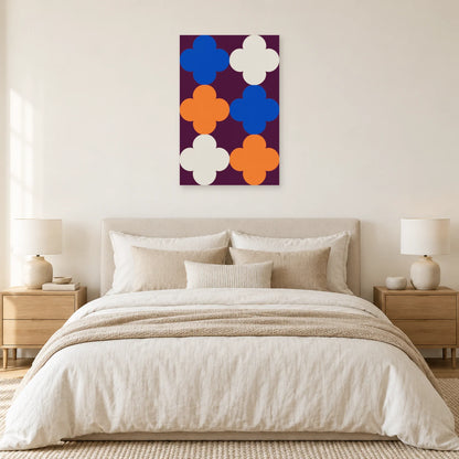 Affiche Quatre-feuilles - Modules dans une chambre - Art Virtuoso
