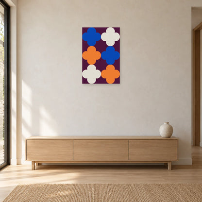 Affiche Quatre-feuilles - Modules dans une entrée ou un couloir - Art Virtuoso
