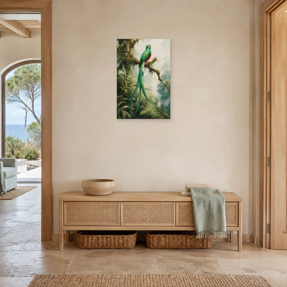Affiche Quetzal de la forêt des nuages dans une entrée ou un couloir - Art Virtuoso