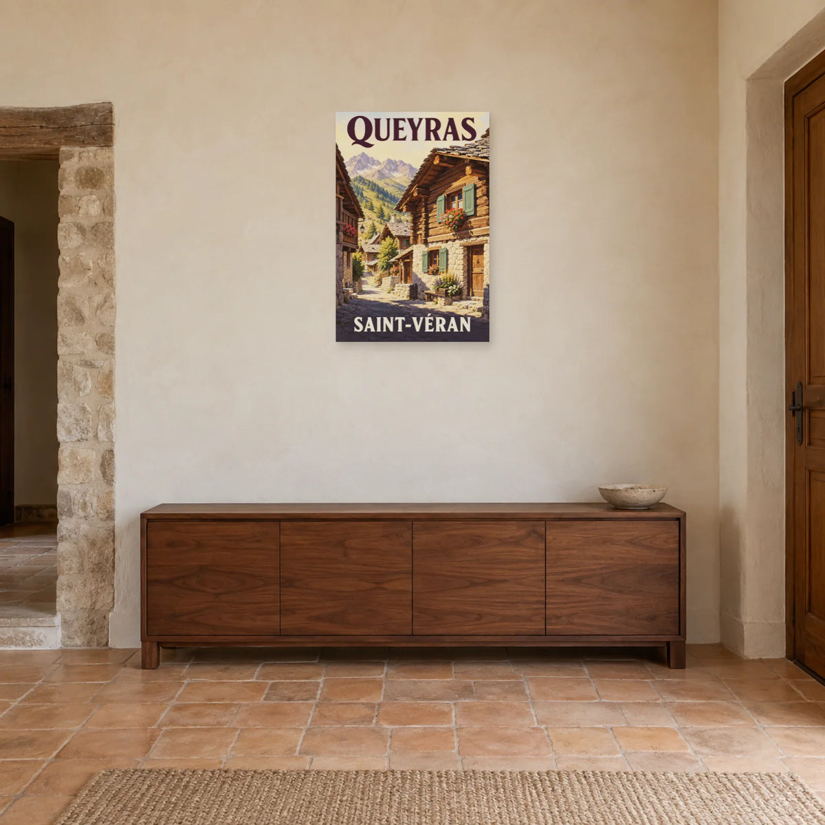 Affiche Queyras - Saint-Véran dans une entrée ou un couloir - Art Virtuoso