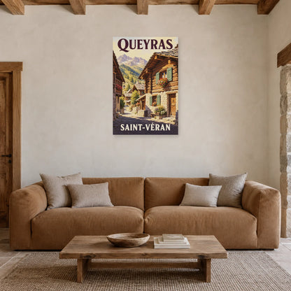 Affiche Queyras - Saint-Véran dans un salon - Art Virtuoso
