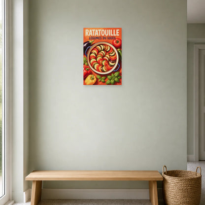 Affiche Ratatouille – Légumes du Soleil dans une entrée ou un couloir - Art Virtuoso